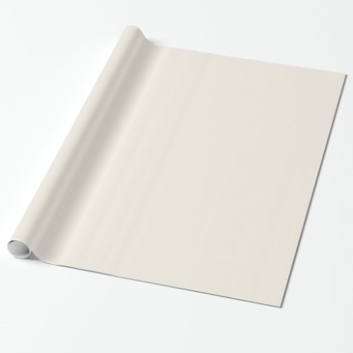Light Ivory Beige Solid Trend Color Background Wrapping Paper