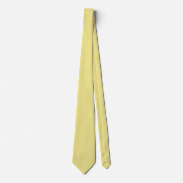 Light Khaki F0E68C - Option to Add Name Neck Tie (Front)