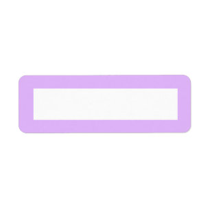 Light lavender purple solid color border blank label