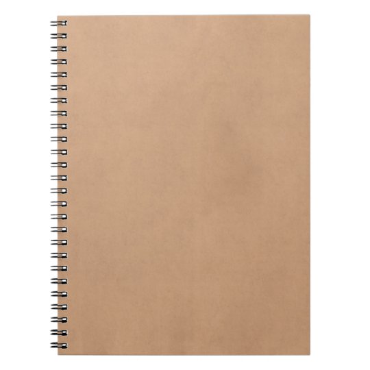 Light Leather Brown Vintage Parchment Paper Notebook