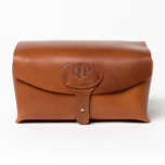 Light Leather Toiletry Kit With Monogrammed Handle at Zazzle
