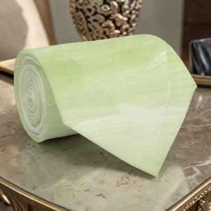 Light Lime Green Watercolor Custom Necktie
