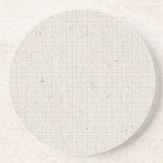 Light Linen Background Sandstone Coaster