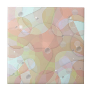 Light Liquid Iridescent Pearlescent Holographic Ceramic Tile