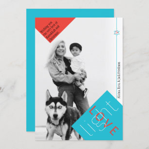 Light & Love Hanukkah & Christmas Photo Card