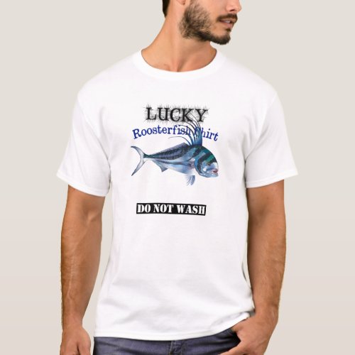 Light Lucky Roosterfish Fishing Shirt Do Not Wash