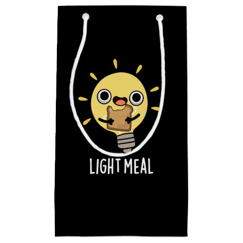 Light Meal Funny Electric Bulb Pun Dark BG Small Gift Bag