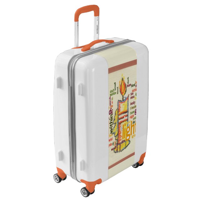 Light Medium Sized Luggage Suitcase (Rotated Left)