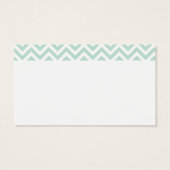 Light Mint Chevron Zigzag Personalized Monogram (Back)
