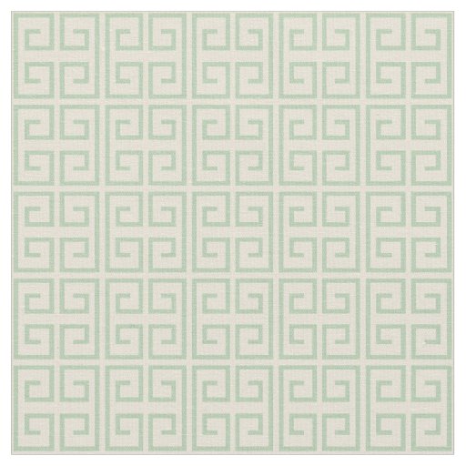 Light Mint Green | Block Pattern Fabric