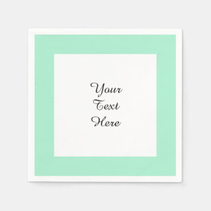 Light Mint Green High End Colored Matching Paper Napkins