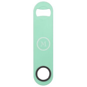 Light Mint Green High End Colored Speed Bottle Opener by GraphicsByMimi at Zazzle