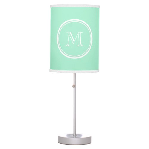 Light Mint Green High End Colored Table Lamp