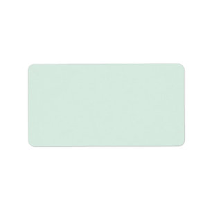 Light mint green labels, plain solid color blank label