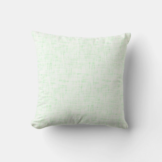 Light Mint Green Linen Look Background Throw Pillow (Front)