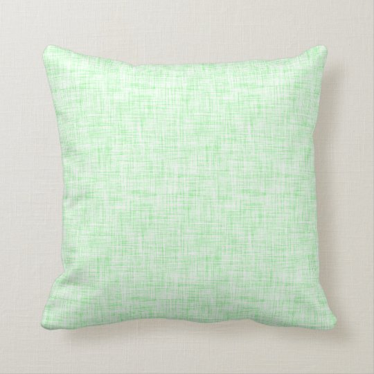 Light Mint Green Linen Look Background Throw Pillow