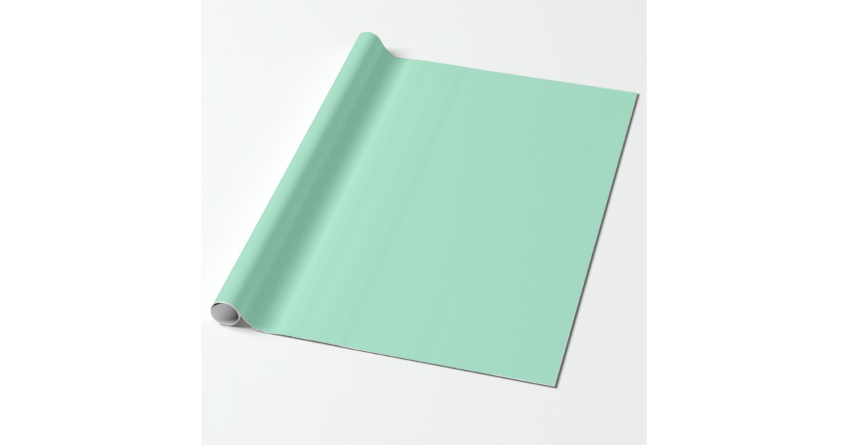 Light Mint Green Matte Wrapping Paper