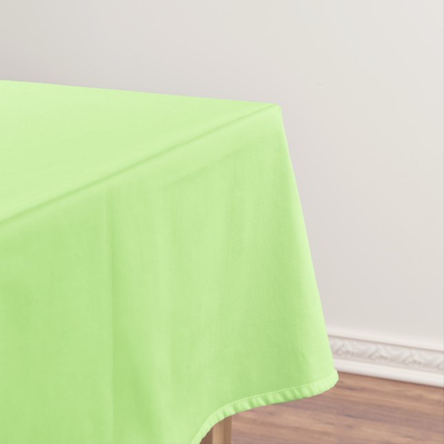 Light Mint Green Solid Color Tablecloth (In Situ)