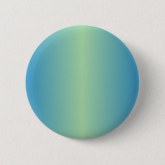 Light Moss Green and True Blue Gradient Pinback Button (Front)