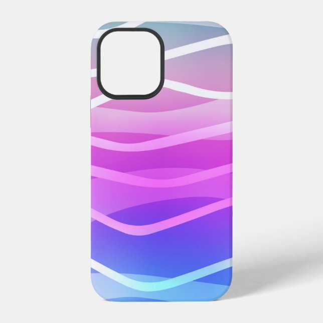 Light Multicolor, Rainbow layout with flat lines.  Iphone Case (Back)