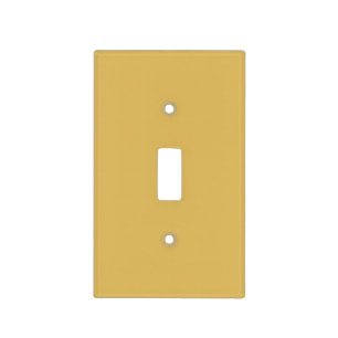 Light Mustard Yellow Solid Color Light Switch Cover