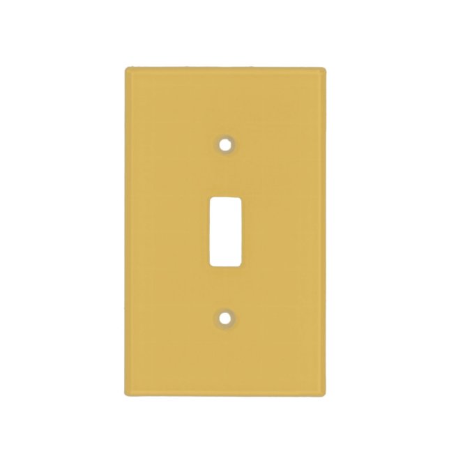 Light Mustard Yellow Solid Color Switch Cover (Front)