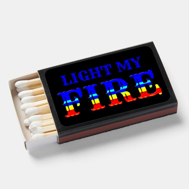 Light My Fire Blue Yellow Red  Matchboxes (Front Open)