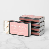 Light My Fire | Pink Baby Shower Favor