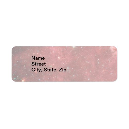 Light North America Nebula Infrared Return Address Label