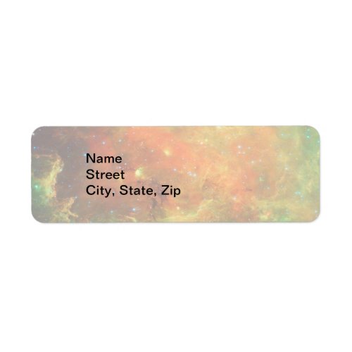 Light North America Nebula ZGOS Address Label