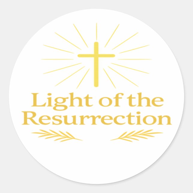 Light of Christ Sticker for Candle Gifts | Easter (Front)