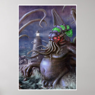 Light of Cthulhu: Cthulhu Rises from the Sea Poster