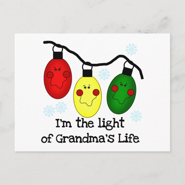 Light of Grandma's Life  Holiday Tshirts and Gifts (Front)