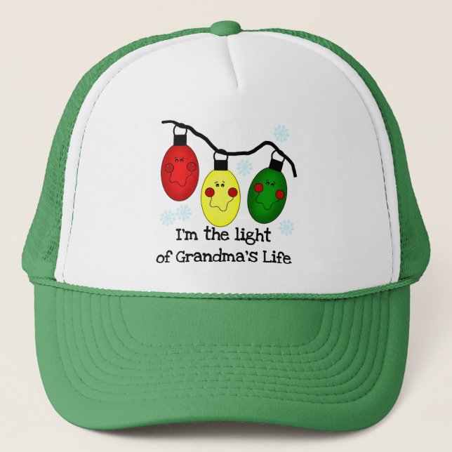 Light of Grandma's Life  Holiday Tshirts and Gifts Trucker Hat (Front)