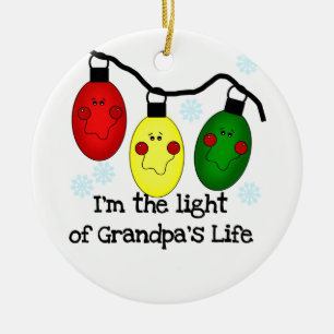 Light of Grandpa's Life Customized Ornament