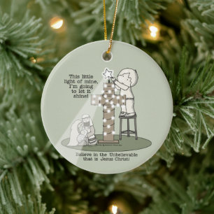 Light of Mine Ceramic Ornament
