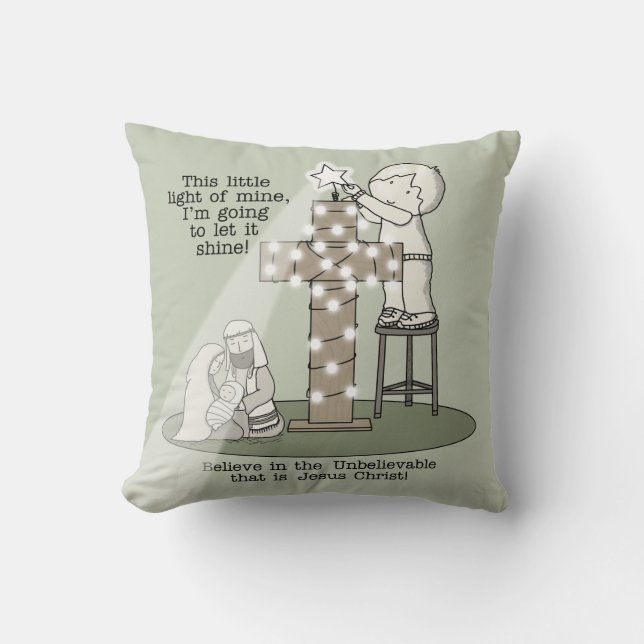 Light of Mine Throw Pillow (Front)