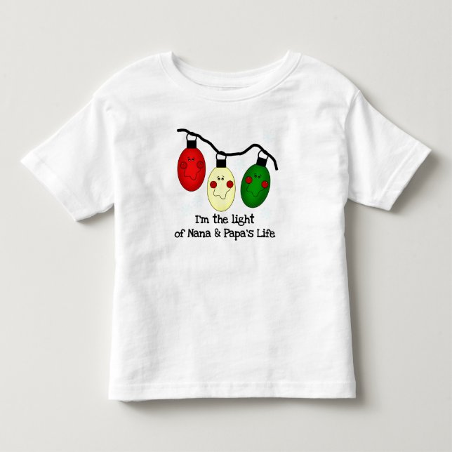 Light of Nana and Papa's Life Toddler T-shirt (Front)