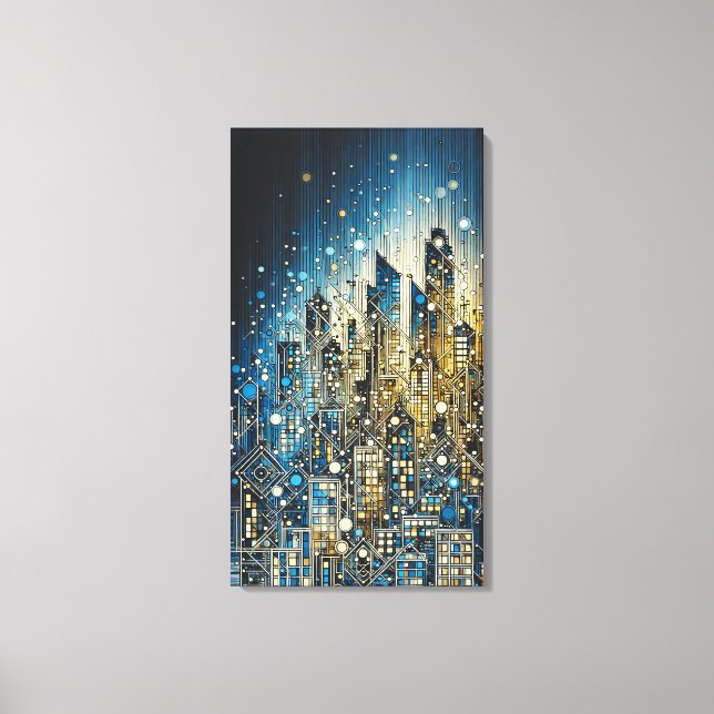 Light of the building  canvas print (Front)