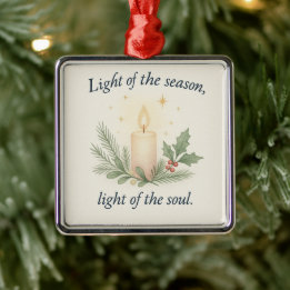 Light of the Season, Light of the Soul Metal Ornament