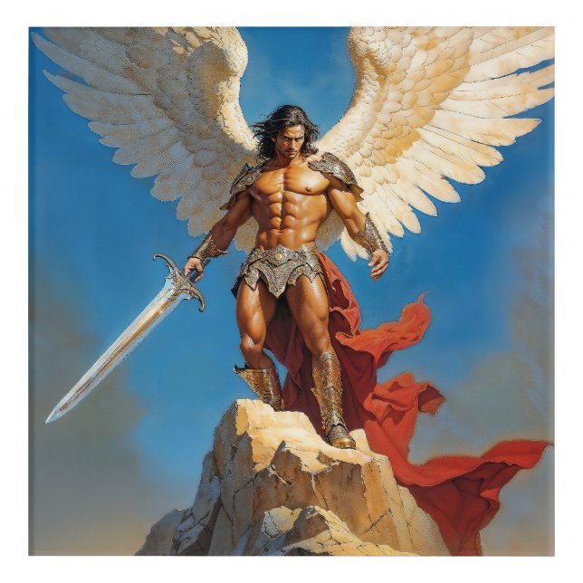 Light of the Seven Heavens Archangel Michael Acrylic Print (Front)
