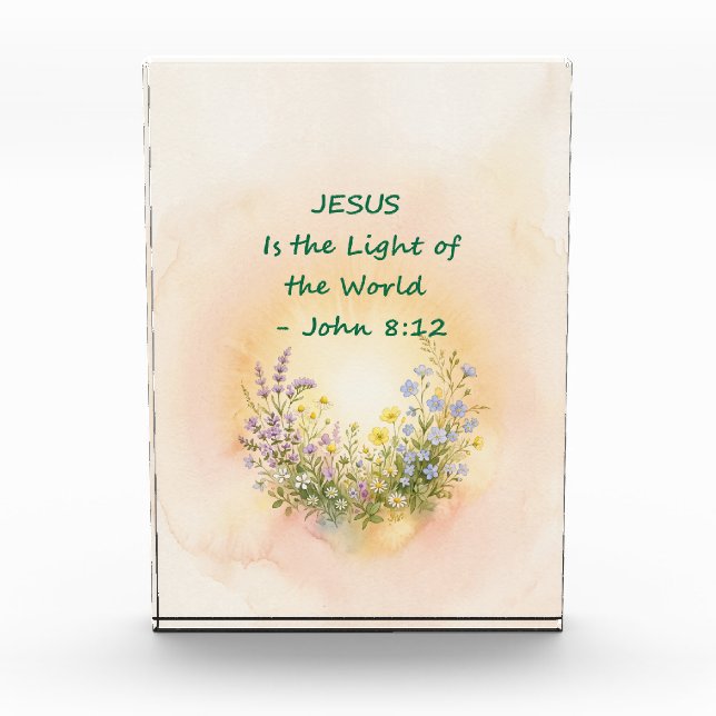 Light of the World Acrylic Award (Front)