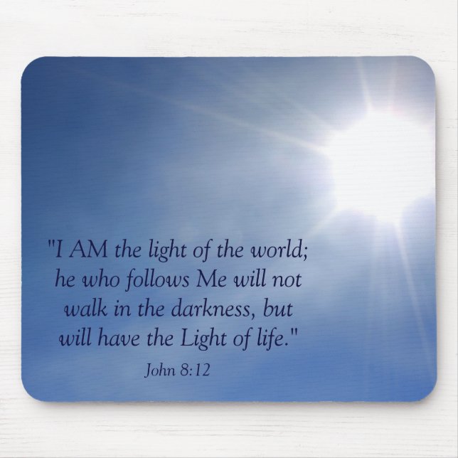 Light of the World Christian Mousepad (Front)