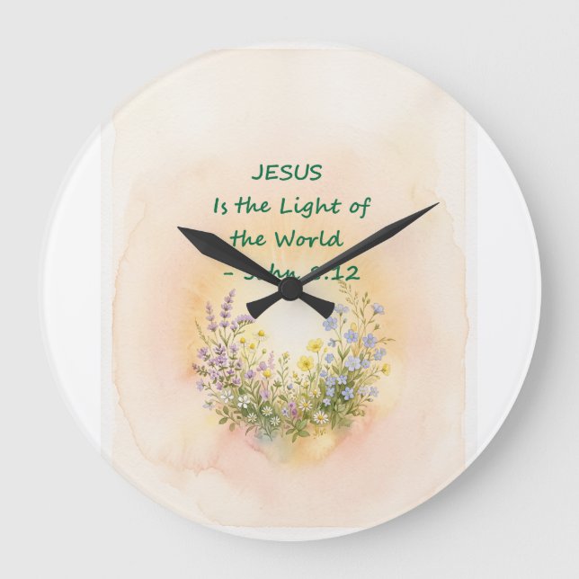 Light of the World Large Clock (Front)