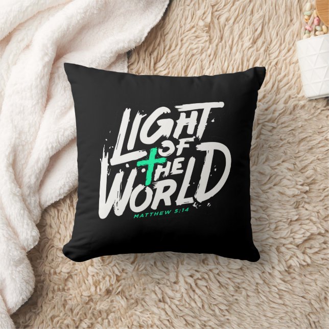 Light of the world matthew 5:14 throw pillow (Blanket)