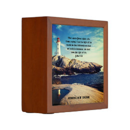 "Light of the World" Poster Desk Organizer