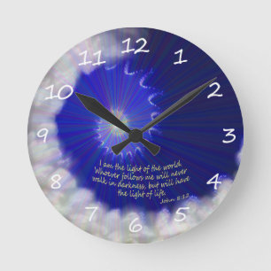 Light Of The World Round Clock