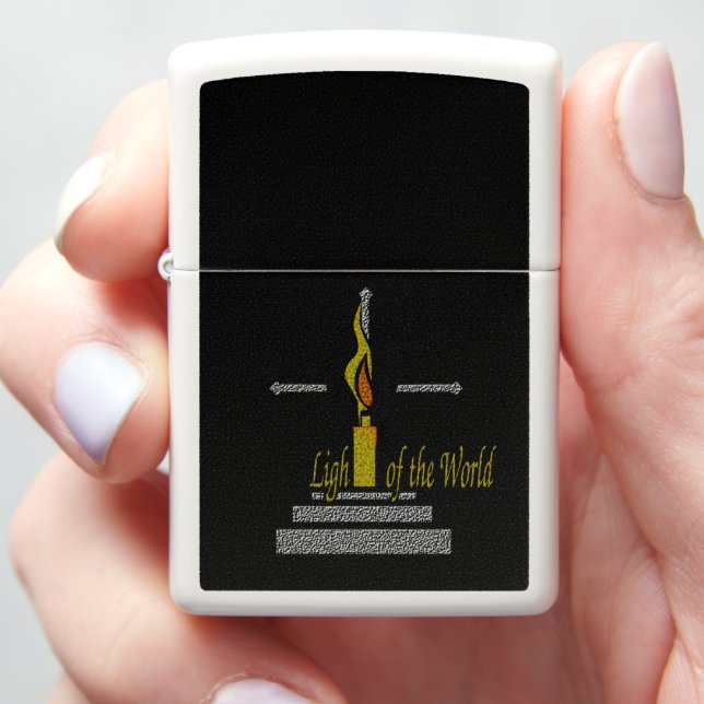 Light of the World Zippo Lighter (In Hand)
