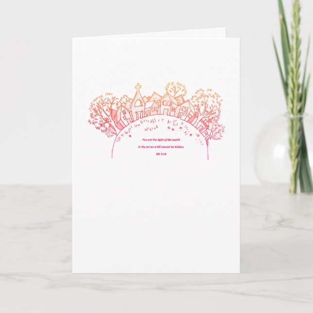 Light on a Hilltop Card (Front)
