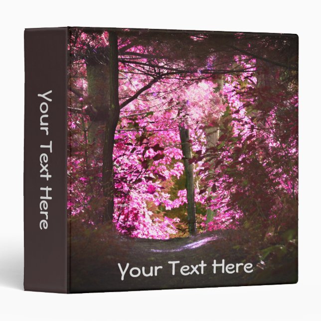 Light On The Path Nature Personalized 3 Ring Binder (Front/Spine)
